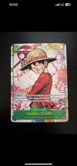 2025 One Piece TCG Carrying On His Will Monkey.D.Luffy Alt Art OP13-118 SEC - Image 1
