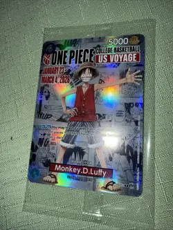 *SEALED* 🏀 Monkey.D.Luffy P-055 US Voyage Illinois Michigan Promo One Piece - Image 3
