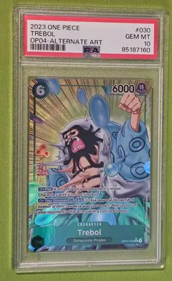 2023 Trebol Alt Art OP04-030 Kingdoms Of Intrigue One Piece English PSA 10 - Image 1