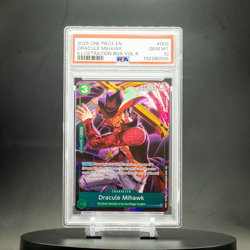 Dracule Mihawk #003 Alt Art | One Piece Illustration Box Vol. 4 Promo | PSA 10 - Image 1