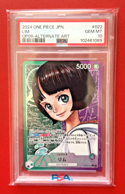2024 One Piece OP09-022 Lim (Alt Art) Leader Japanese PSA 10 GEM MINT - Image 2
