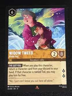 Disney Lorcana Winterspell Widow Tweed - Kindly Soul 26/204 NM Rare - Image 1