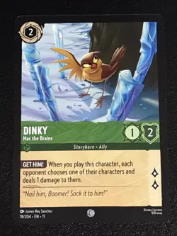 Disney Lorcana Winterspell Dinky - Has the Brains 78/204 NM - Image 1