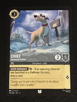 Disney Lorcana Winterspell Chief - Seasoned Tracker 179/204 NM - Image 1