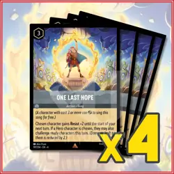 Disney Lorcana TCG: ONE LAST HOPE x4 Ursula's Return Rare - Image 1