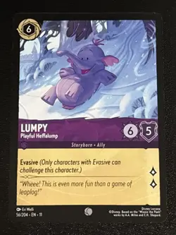 Disney Lorcana Winterspell Lumpy - Playful Heffalump 56/204 NM - Image 1
