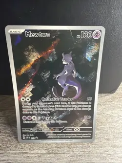 Mewtwo SVP 052 Pokemon Promo 151 Full Art Holo Ultra Premium Card - Image 1