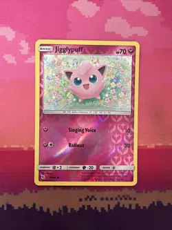 Pokemon Card Jigglypuff Hidden Fates Reverse Holo 41/68 NM - Image 1