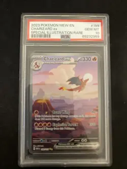 Pokemon TCG Charizard EX Scarlet & Violet 151 Card 199/165 PSA 10 - Image 1