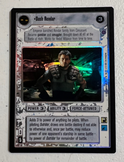 2001 Star Wars CCG - Reflections III - FOIL - Dash Rendar Card - Image 1