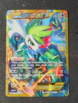 Shaymin EX 77a/108 Pokemon card Roaring Skies full alternate art holo NM - Image 1