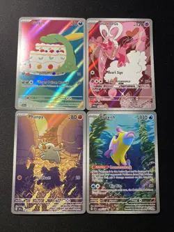 Pokemon TCG Scarlet & Violet Era Illustration Rare Holo 4 Card Mixed Lot - Image 1
