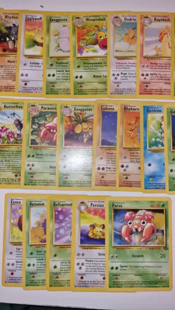 Pokemon TCG Base Set Jungle Bundle Mixed Conditions Incomplete (31 Cards )#2 - Image 3