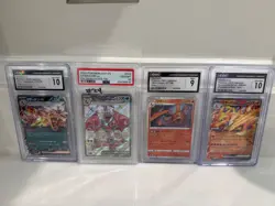 (4) Charizard Pokemon Graded Card Lot PSA 10 CGC 9 & 10 Bundle Japanese English - Image 5