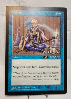 Meditate 4th Place Arena Spring '99 Season Oversized Jumbo Promo MTG OS20 - Image 1