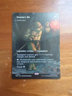 Donnie's Bo - Shadowspear (Borderless) Teenage Mutant Ninja Turtles MTG - Image 1