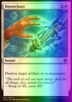 Magic the Gathering MTG Disenchant (15) Iconic Masters LP FOIL - Image 1