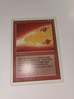 Magic the Gathering ~ MTG ~ 1x Fork ~ HP ~ REVISED Heavy Played - Image 2