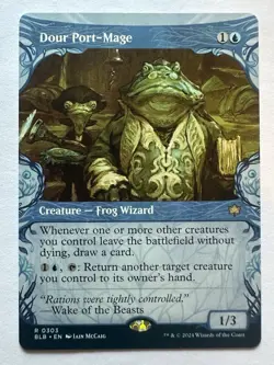 Dour Port-Mage -Showcase -Rare -Bloomburrow -NM MTG - Image 1