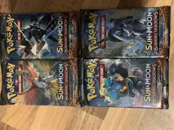 4x Pokemon TCG Sun & Moon Burning Shadows | 2017 Sealed Complete Booster Art Set - Image 1