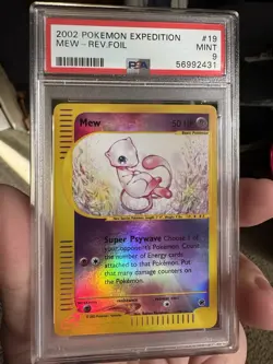 Pokemon Mew Reverse Holo PSA 9 Expedition 2002! Rare! - Image 1