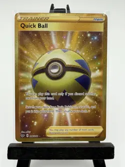 Quick Ball Secret Rare 216/202 Pokemon Sword and Shield Base Set - Image 1