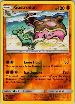 Gastrodon 54/111 SM - Crimson Invasion Pokemon TCG LP-NM - Image 1