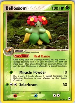 Bellossom 16/101 Hidden Legends Pokemon NM Normal - Image 1
