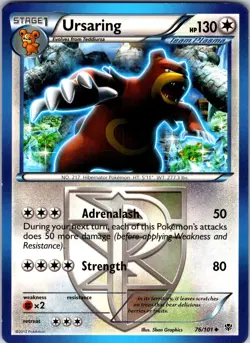 Ursaring (Team Plasma) 76/101 Plasma Blast Pokemon TCG LP Normal - Image 1