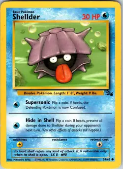 Shellder 54/62 Fossil Pokemon LP Unlimited - Image 1