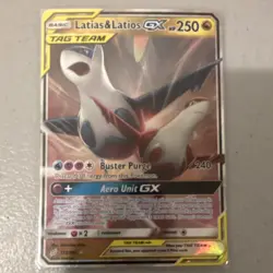 Pokemon Latias & Latios GX TAG TEAM SM-Team Up Ultra Rare Holo 113/181 250HP - Image 1