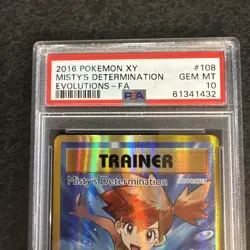 Pokemon Evolutions Misty's Determination 108 PSA 10 - Image 2