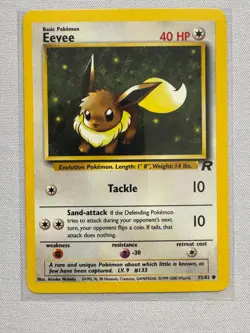 Eevee 55/82 Common Team Rocket Pokemon Near Mint - Image 1