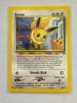 Eevee 38/75 Uncommon Neo Discovery Pokemon Near Mint - Image 1