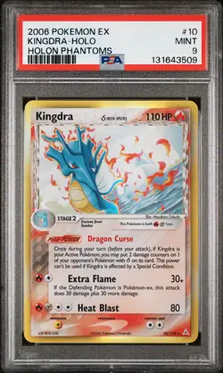 2006 POKEMON EX HOLON PHANTOMS #10 KINGDRA-HOLO PSA 9 - Image 1