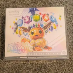 Pokemon Scarlet & Violet Prismatic Evolutions Elite Trainer Box Eevee 2024 - Image 1