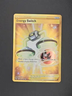 Pokemon TCG Energy Switch 212/195 Rare Silver Tempest Sword & Shield Gold Holo - Image 1