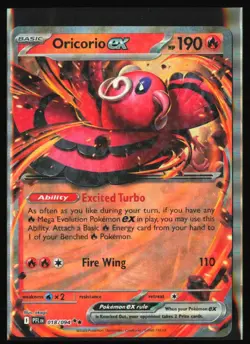 Oricorio ex 018/094 ME02: Phantasmal Flames - Pokemon TCG - Double Rare - NM - Image 1
