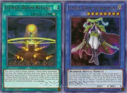 Yugioh Litmus Doom Swordsman + Litmus Doom Ritual - Ultra Rare Ritual Set - NM+ - Image 1