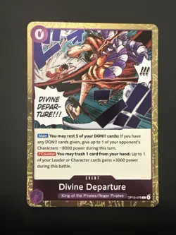 Divine Departure OP13–076 One Piece TCG Carrying on His Will R NM - Image 1