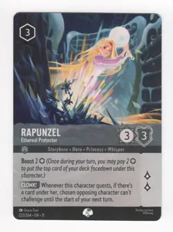 Disney Lorcana Winterspell RAPUNZEL Ethereal Protector Epic Foil #222/204 - Image 1