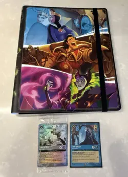 Disney Lorcana TCG Costco Set - The First Chapter Villains Binder + 2Promo Cards - Image 1