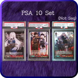 PSA 10 Weiss Schwarz 86 Lena Signed Dengeki Bunko SP Set of 3 Japanese 2023 - Image 1