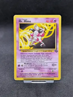 Mr. Mime 22/64 Non Holo Jungle Set Rare Pokemon Card WOTC LP/Played - Image 1
