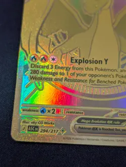 Mega Charizard Y EX 294/217 Foil EX ASC EN Card English Pokemon - Image 4