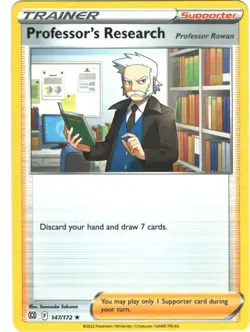 Professor's Research Rowan 147/172 Brilliant Stars Regular Rare Pokemon Card TCG - Image 1