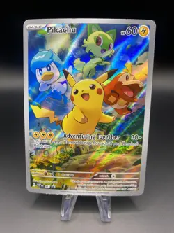 Pokemon TCG Pikachu Promo Scarlet & Violet Card 027 - Image 1