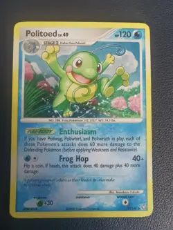 Pokemon Card Politoed 12/146 D&P Legends Awakened Holo Rare - Image 1