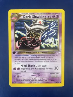 Pokemon Card 1st Edition Dark Slowking Neo Destiny 20/105 Rare NM *SEE PICS* - Image 1