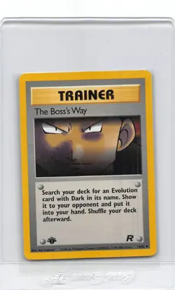 The Boss's Way 73/82 - 1ST EDITION Team Rocket - VINTAGE WOTC Pokemon Card - NM - Image 1